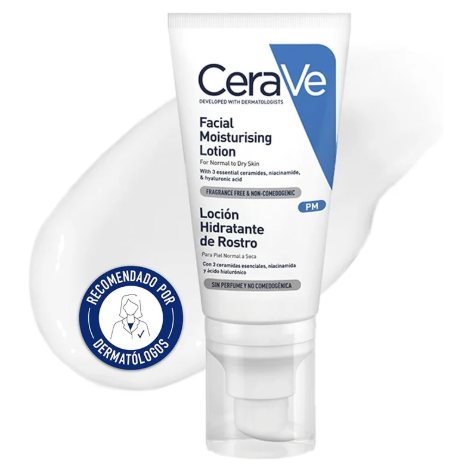 CeraVe Loción Hidratante de Rostro PM - 52ml