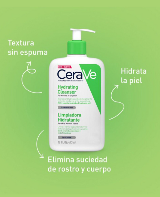 CeraVe Limpiadora Hidratante 473 ml
