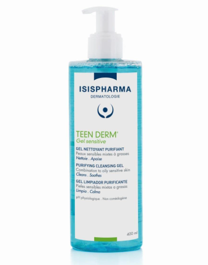 Isispharma Teen Derm Gel Sensitive 400 ml.