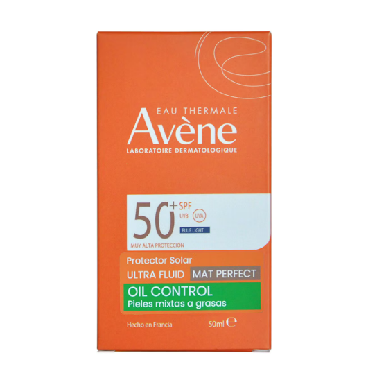Avène Protector Solar Ultra Fluido Mat Perfect Oil Control Con Color FPS 50 - 50 ml