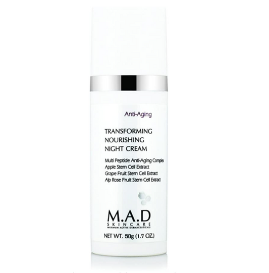 M.A.D. SkinCare. Transforming Nourishing Night Cream, tratamiento nocturno antiarrugas. 50 ml